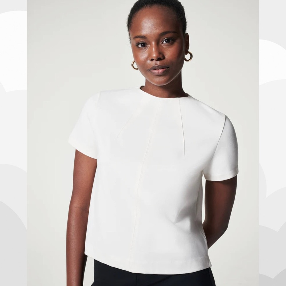 Spanx - The Perfect Short Sleeve Crew Neck Top